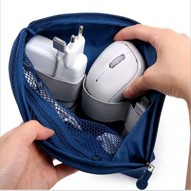 

New Portable Travel bag System Kit Case Digital Gadget Devices USB Cable Earphone Pen Packing Organizers Insert Bag