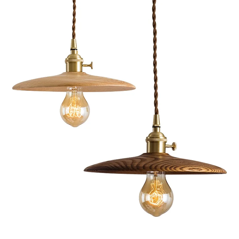 Деревянный чердак подвесной светильник скандинавские промышленные