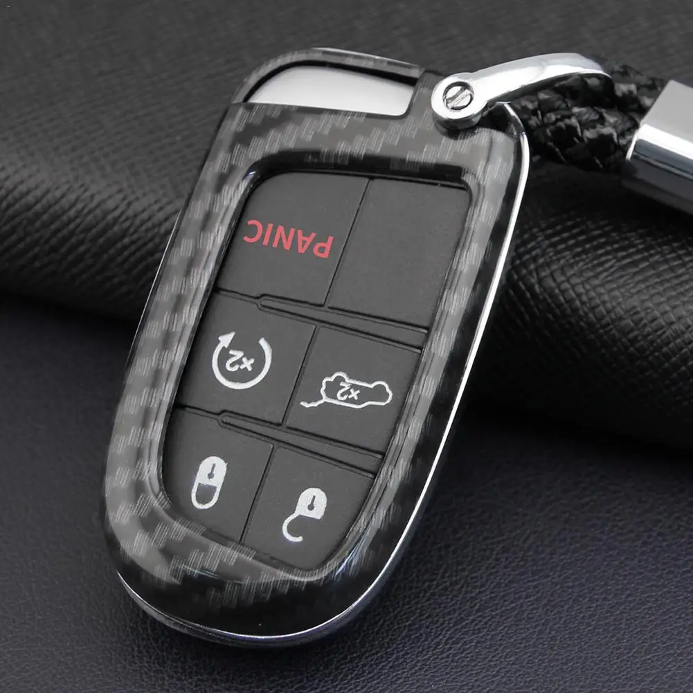 New 2019 Key Case Cover Fob Bag Holder ABS Hard Shell Parts Fit For 2014-2019 Jeep Grand Cherokee (WK2) | Автомобили и мотоциклы