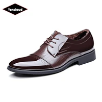 pointed toe formal dress shoes winter boots men 2021 business ankle boots leather man cotton shoe elegant office shoe
