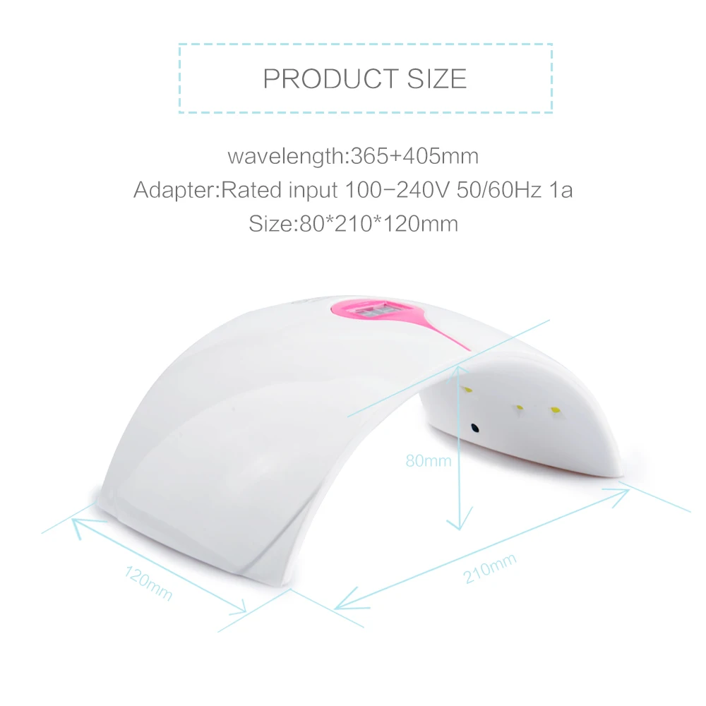 Маникюрный набор 36 Вт Светодиодный светильник Сушилка для ногтей гель лак 10 мл