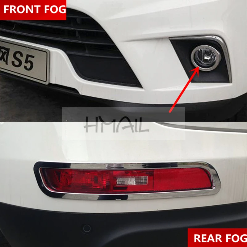 2 шт. Накладка для противотуманных фар 2013 14 JAC REFINE S5 передняя и задняя часть ABS