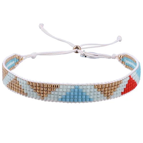 AZXK-181803D KELITCH Charm Bracelets Girls MIyuki Beaded Exquisite Friendship Bracelet New Crystal Bracelets - Окраска металла: AZXK-181803D