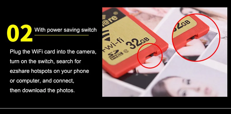 Ezshare ez share беспроводная WiFi sd-карта TF Micro SD карта для sd-карты Wifi адаптер только поддержка 4 ГБ 8 ГБ 16 ГБ 32 ГБ Microsd карта