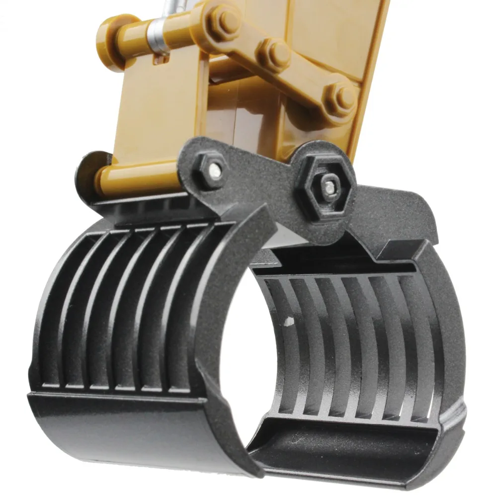 16-канальный 2,4 ГГц RC экскаватор с грейфером из сплава, заряжаемым, со звуком и светом, демонстрационный дистанционный контроль инженерного грузовика.