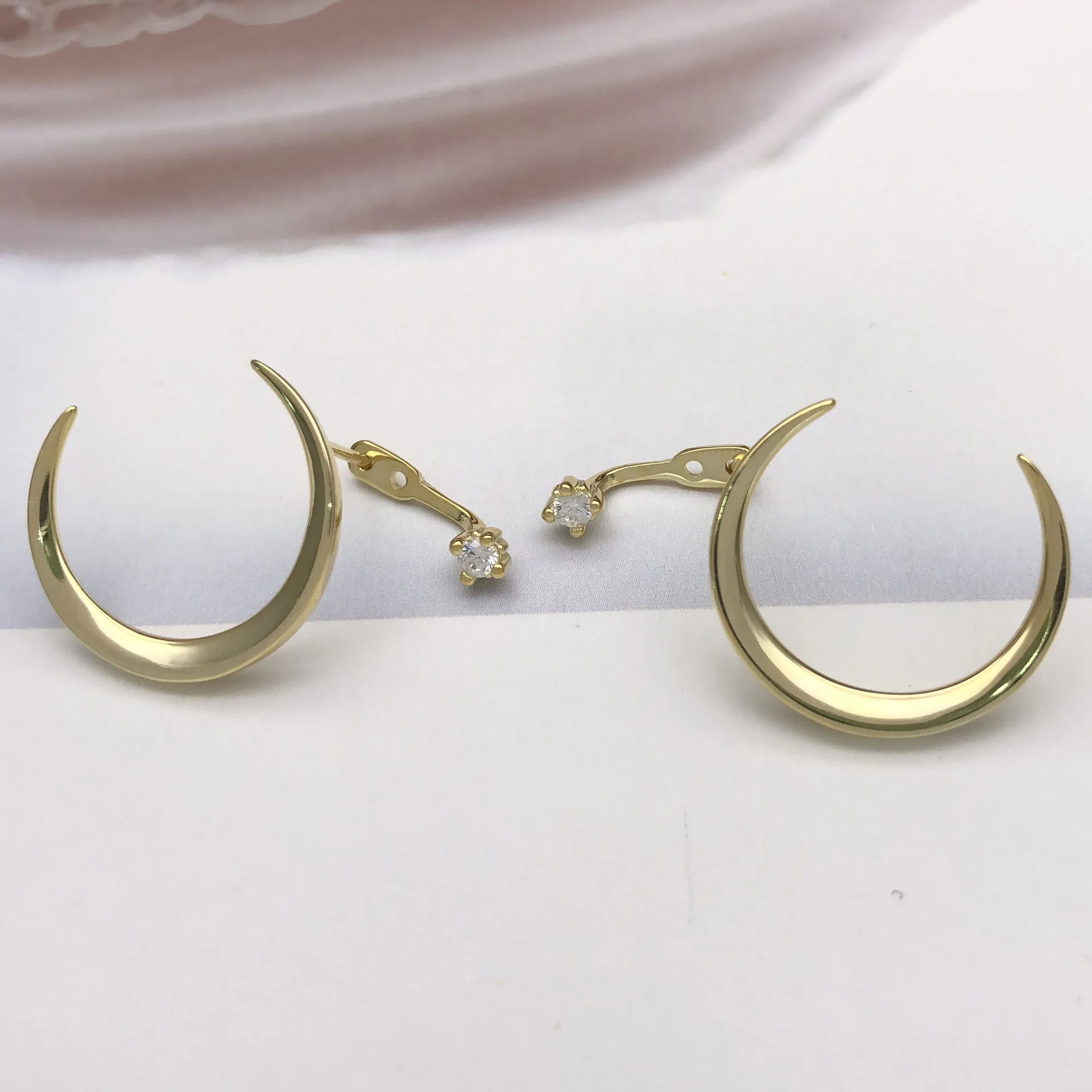 Серьги гвоздики женские гипоаллергенные из серебра 100% пробы с
