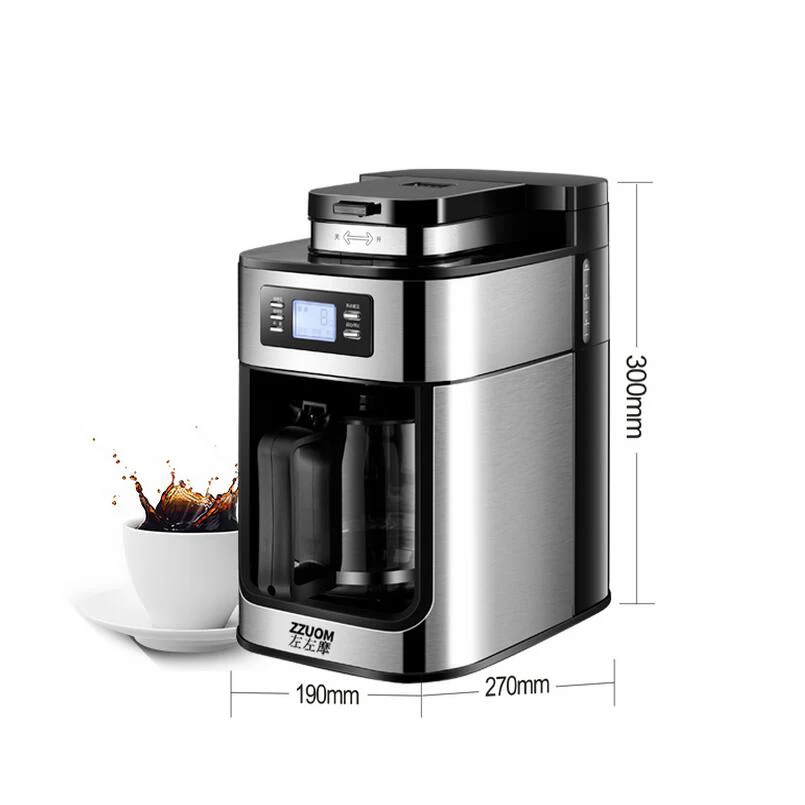 

Fully Automatic American Coffee Machine Grinder Household Small One Machine LED Display