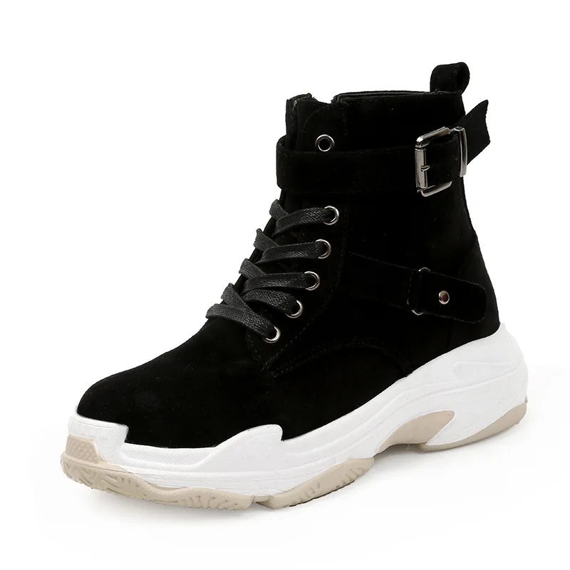 2019 г. осенние и зимние Новые пинетки Клин для отдыха высокая обувь на каблуке