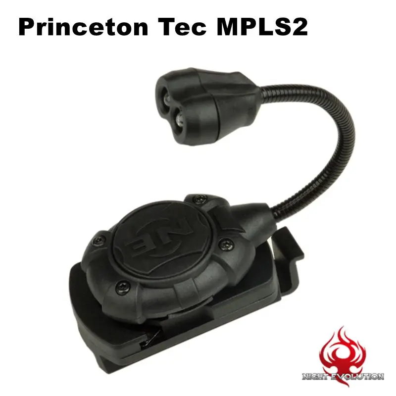 Ночь Эволюция Airsoft Princeton Tec Mpls2 Тактический шлем свет ИК Лазерная красный зеленый светодиодный светодиод Softair фонарик NE05009