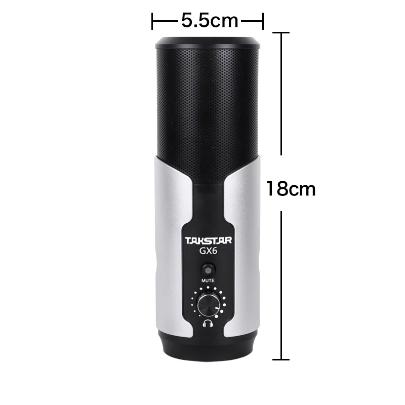 Takstar GX6 USB конденсаторный микрофон три 16 мм конденсаторные капсулы четыре