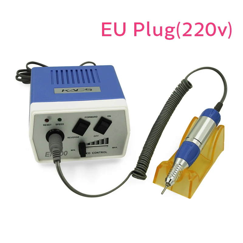 Blue Purple 220V Электрическая дрель для ногтей машинка для маникюра Инструменты для педикюра сверла для ногтей ручка для полировки ногтей Электрический Маникюрный Набор - Цвет: Blue Purple 220V