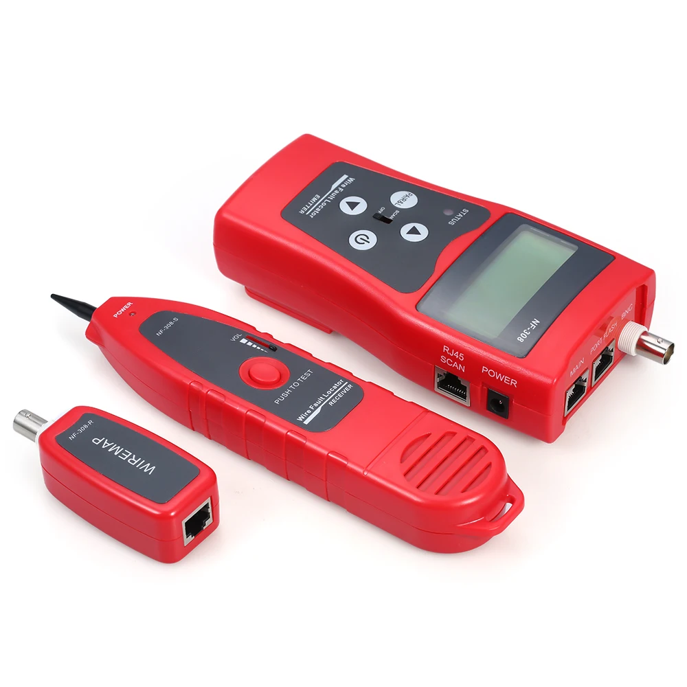 Сетевой кабель Трекер Провода искатель Коаксиальная линия Тестер Длина кабеля измерение точки останова локатор с дистанционным адаптером крокодил клип