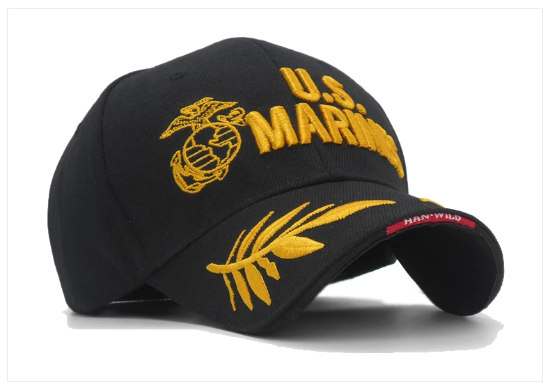 Тактическая мужская бейсбольная Кепка в стиле американских морпехов, бейсболка в армейском стиле, бейсболка с регулируемой застёжкой, тактическая Кепка в морском стиле