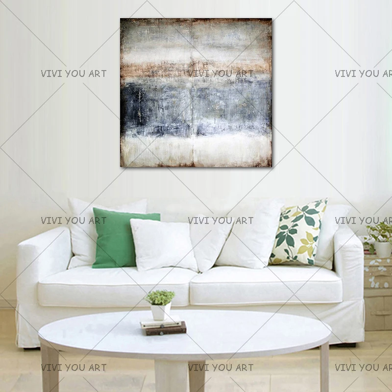 Современная Абстрактная художественная картина маслом на холсте ручной работы