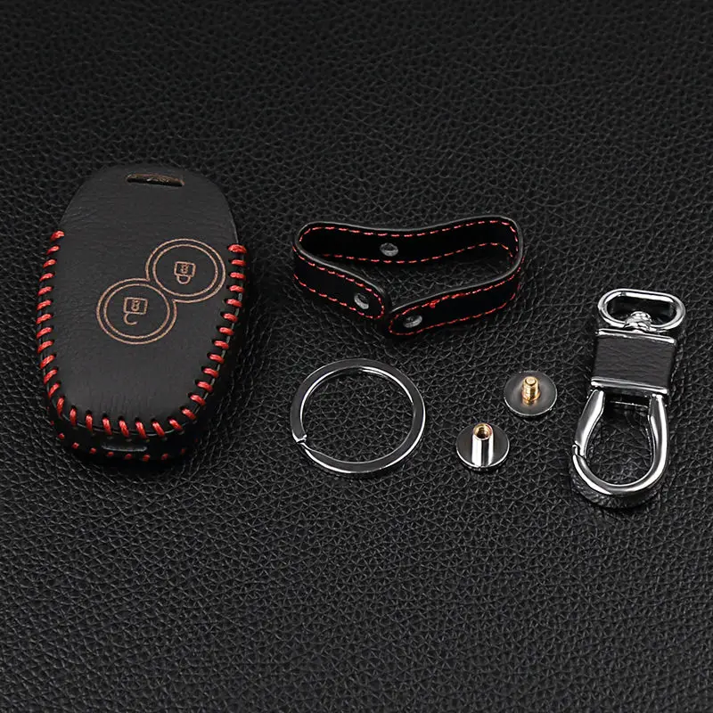 Классический Дизайн чехол для автомобиля из натуральной кожи стильный брелок