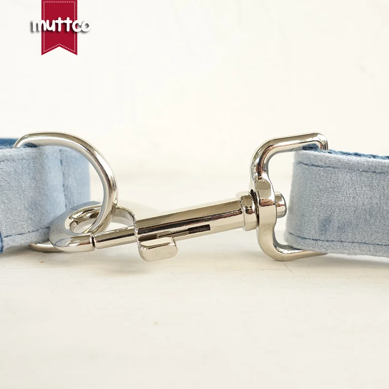 Индивидуальный индивидуальный ошейник MUTTCO для собак прочный POWDERBLUE домашних