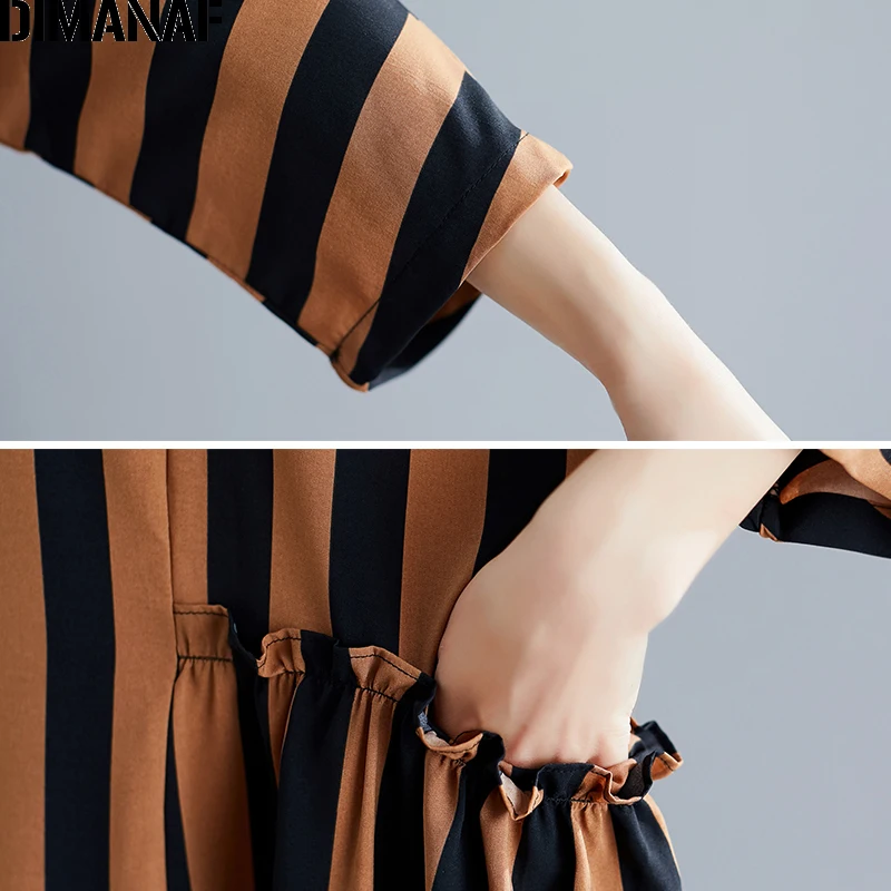 DIMANAF женское платье большого размера винтажное для женщин Vestidos большой размер