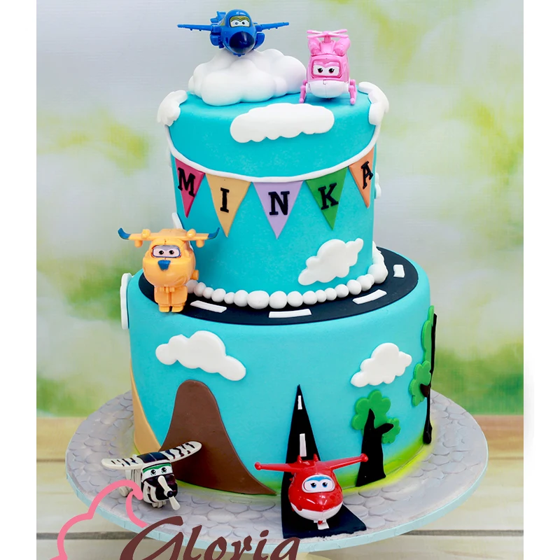 Крылья на день рождения торт Топпер кукла из ПВХ фигурки жениха и невесты День