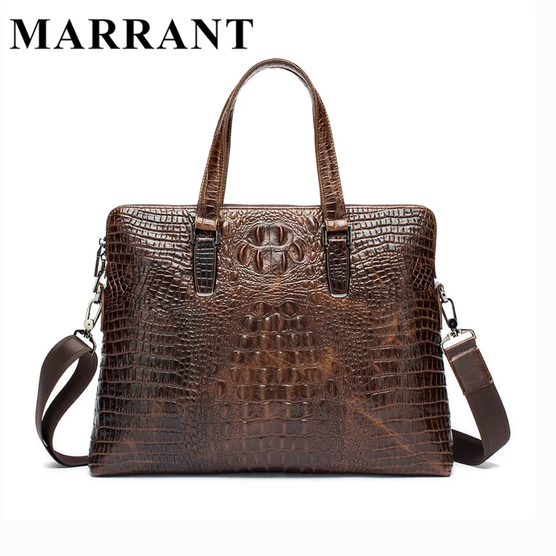 MARRANT Натуральная Кожа Мужчины Сумки Моды Крокодил Картина Сумка Человек Crossbody