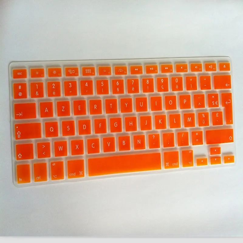 AZERT раскладка Франция Алфавит Силиконовый водонепроницаемый защитный чехол для