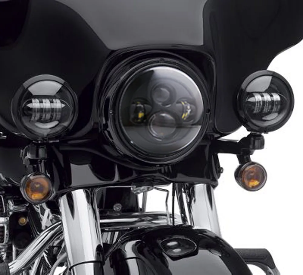 Для 7 дюймовых светодиодных фар проектора + 4 1/2 проходных лампы для Touring Electra Glide