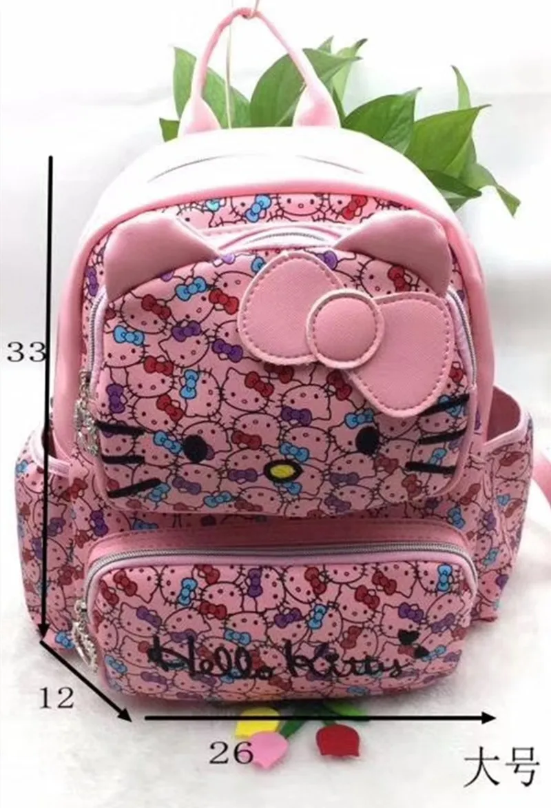 Новые женские сумки Hello kitty черный рюкзак сумка кошелек школьная YEY-3317 | Багаж и