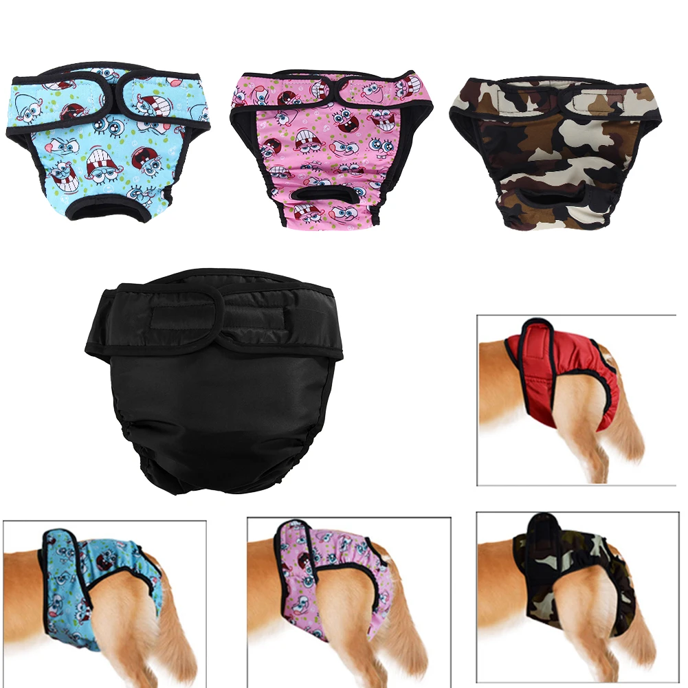Физиологические штаны для собак, XS-XXL, подгузники, гигиенические, моющиеся, женские шорты для собак, трусики для менструации, нижнее белье, трусы, комбинезон для собак