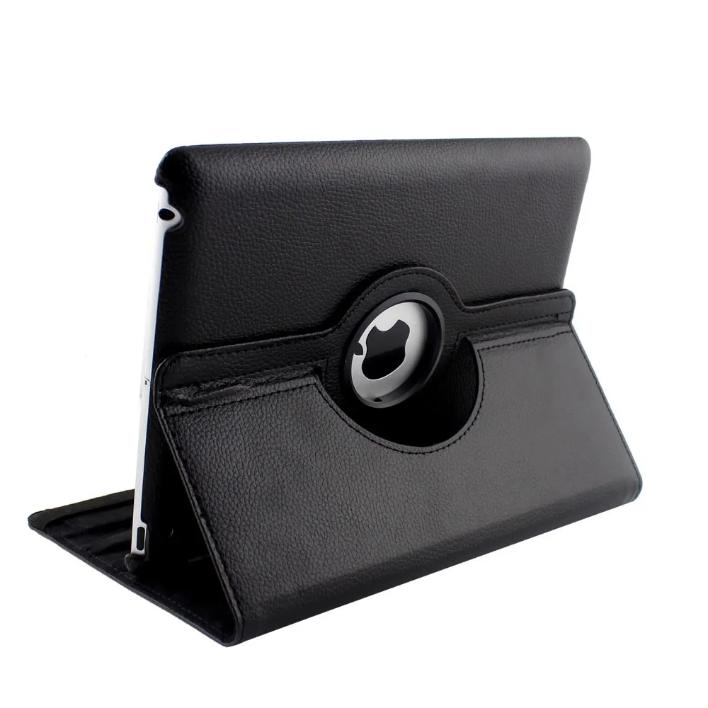 Gligle 360 Rotation stand leather case cover for iPad 2/3/4 tablet protective 1pcs/Lot +screen film+touch pen Free shipping | Компьютеры и