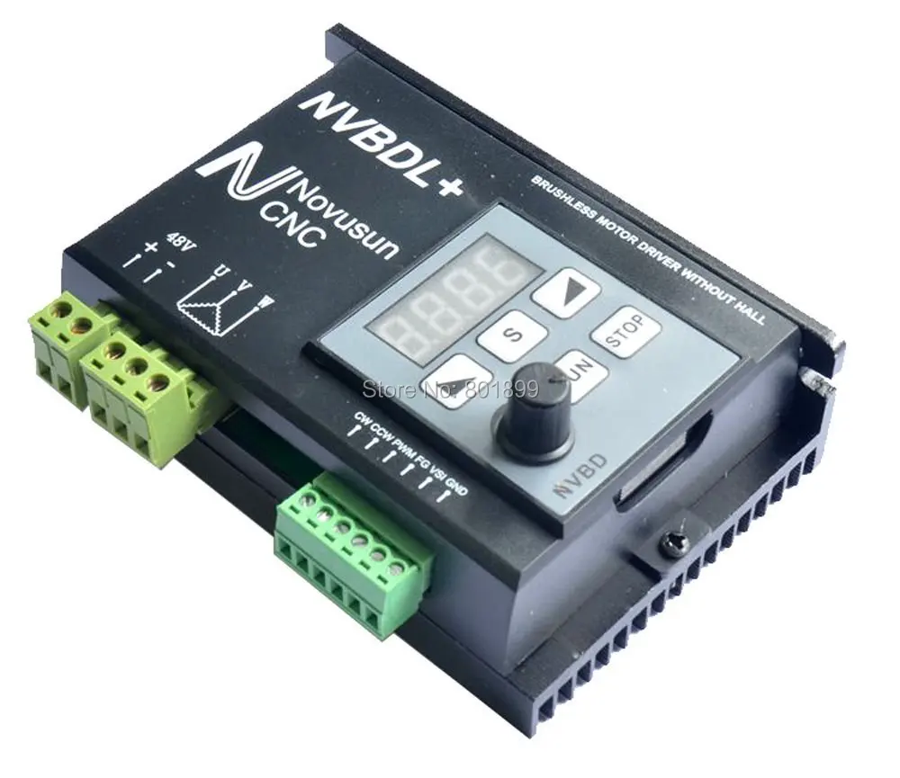CNC 24-60 В 400 Вт dc безщеточный шпиндель водитель мотора комплект nvbdl + ЖК-панель нет