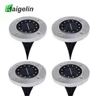 4 шт. 12 Светодиодный s Солнечный СВЕТОДИОДНЫЙ светильник для палубы светильник для заземления Точечный светильник для сада Светодиодный уличный Точечный светильник солнечный светильник s для украшения сада