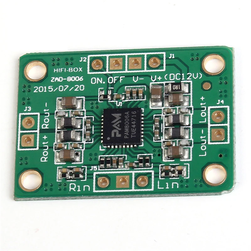 Плата цифрового усилителя мощности 12 В двухканальный трек Mini HIFI Fever 2*10 Вт Класс D