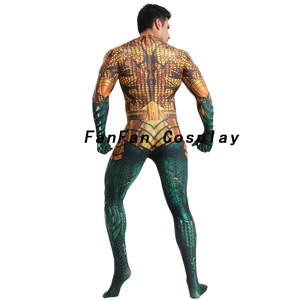 Костюм для косплея Aquaman Zentai артур карри орин боди супергероя костюм комбинезоны