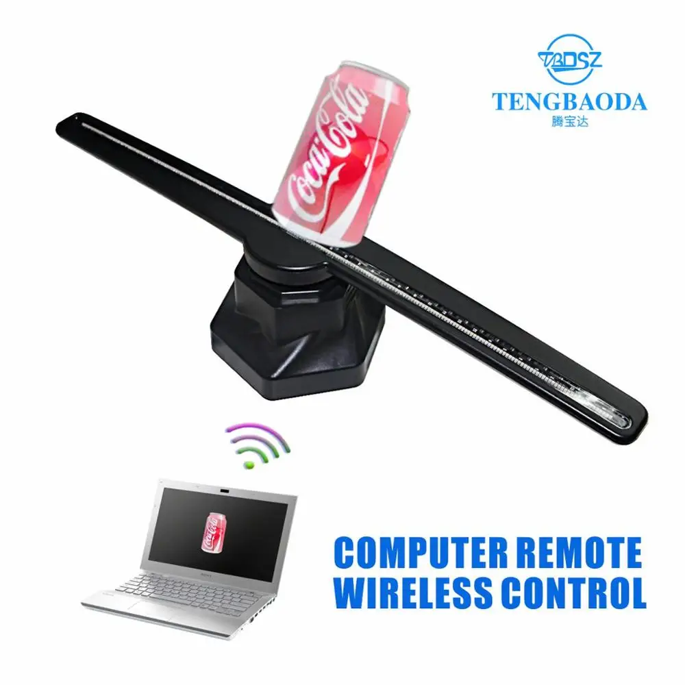 TBDSZ компьютер Wifi 3D Голограмма рекламный проектор дисплей светодиодный голографический вентилятор голый глаз вентилятор свет 3d рекламный логотип свет