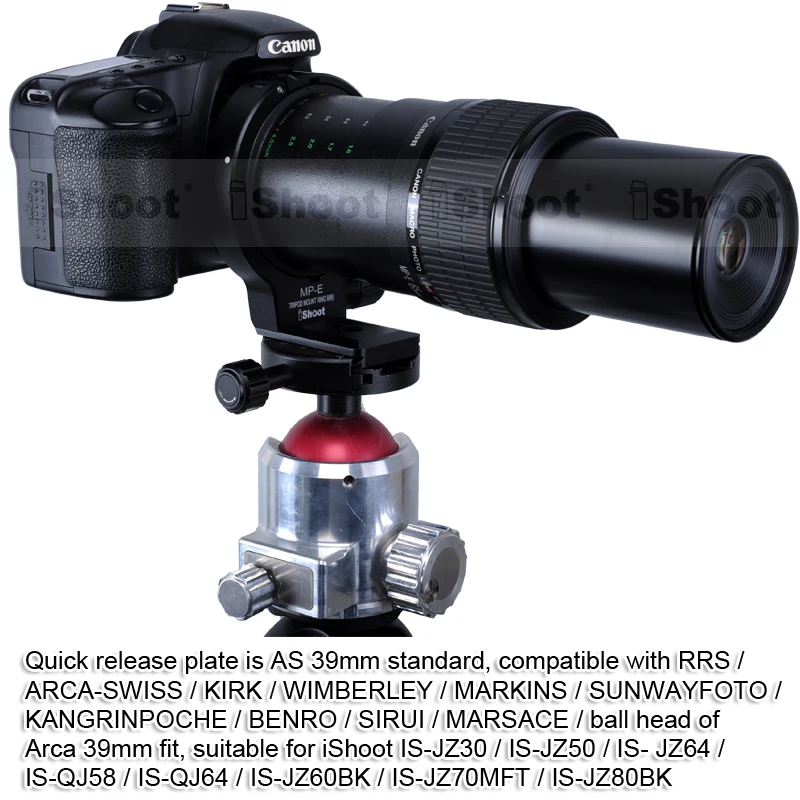 Крепление для штатива объектива для Canon MP-E 65 мм f/2,8 1-5X Макросъемка, Canon EF 180 мм f/3.5L Макросъемка USM Объектив-может заменить Canon B(B