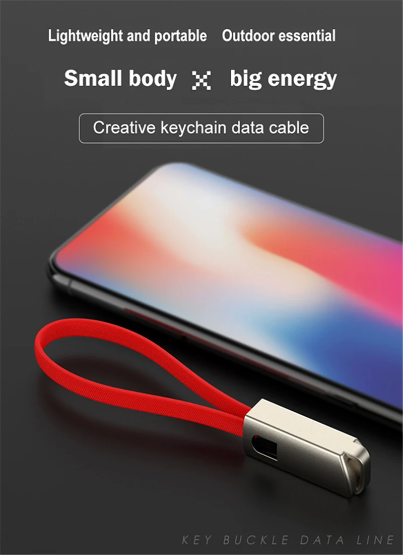 Многофункциональный USB кабель Брелок Micro USB кабель для iPhone XR XS 7 8 зарядный кабель портативный для samsung Galaxy S9 зарядный шнур