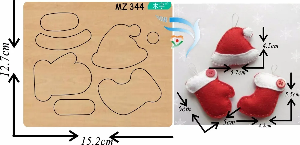 Шапка носки перчатки новая деревянная форма для скрапбукинга Thickness-15.8mm | Дом и сад