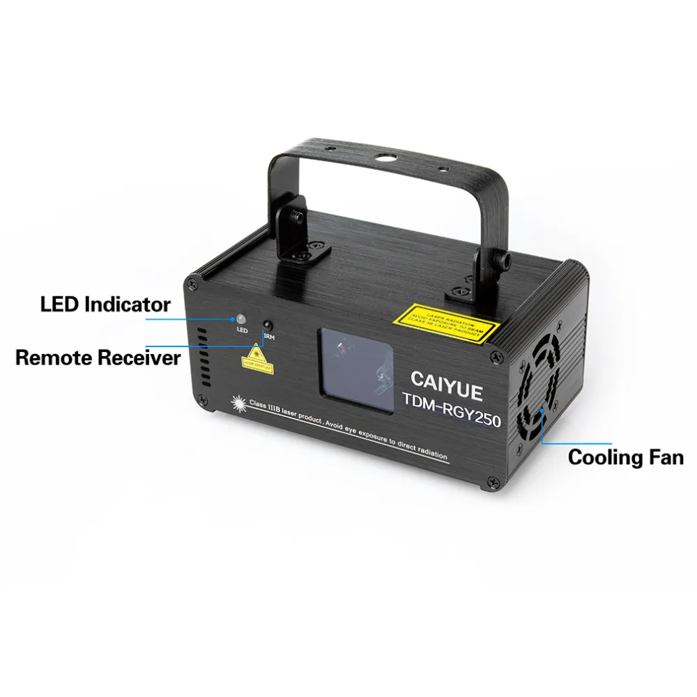 3D DMX512 эффекты RGY красный зеленый желтый лазерный сканер проектор полный свет DJ