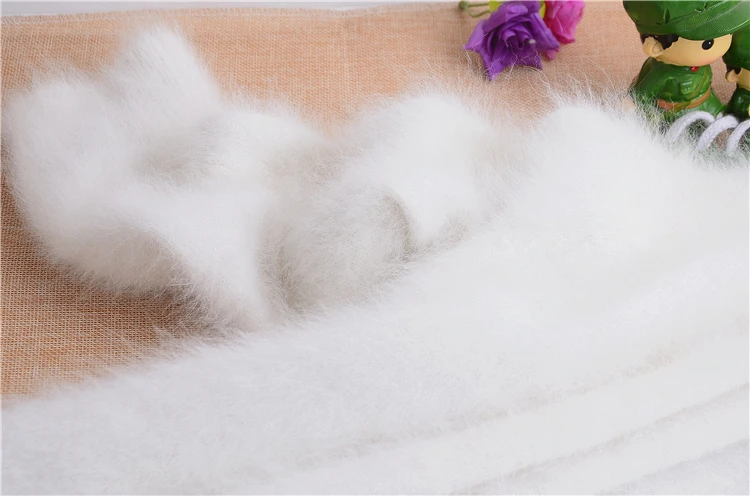 

ladies women long white fuzzy genuine mink cashmere warm angora rabbit knitting cardigan sweater autumn winter fur coat mantle