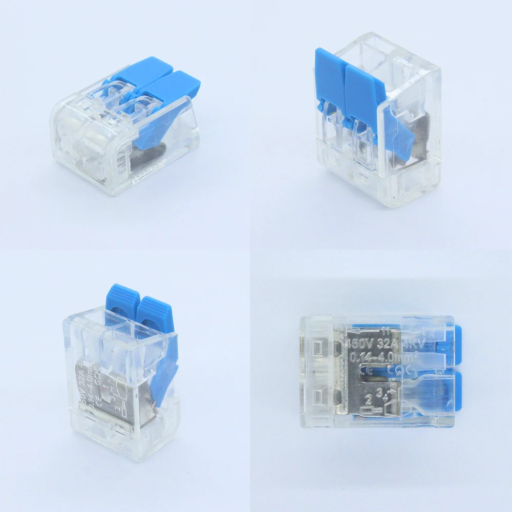 Wire Connector 50 / 100PCS Orange Mini Quick Connector Universal Compact Wire Connector Plug-in Wire Terminal Home Connector