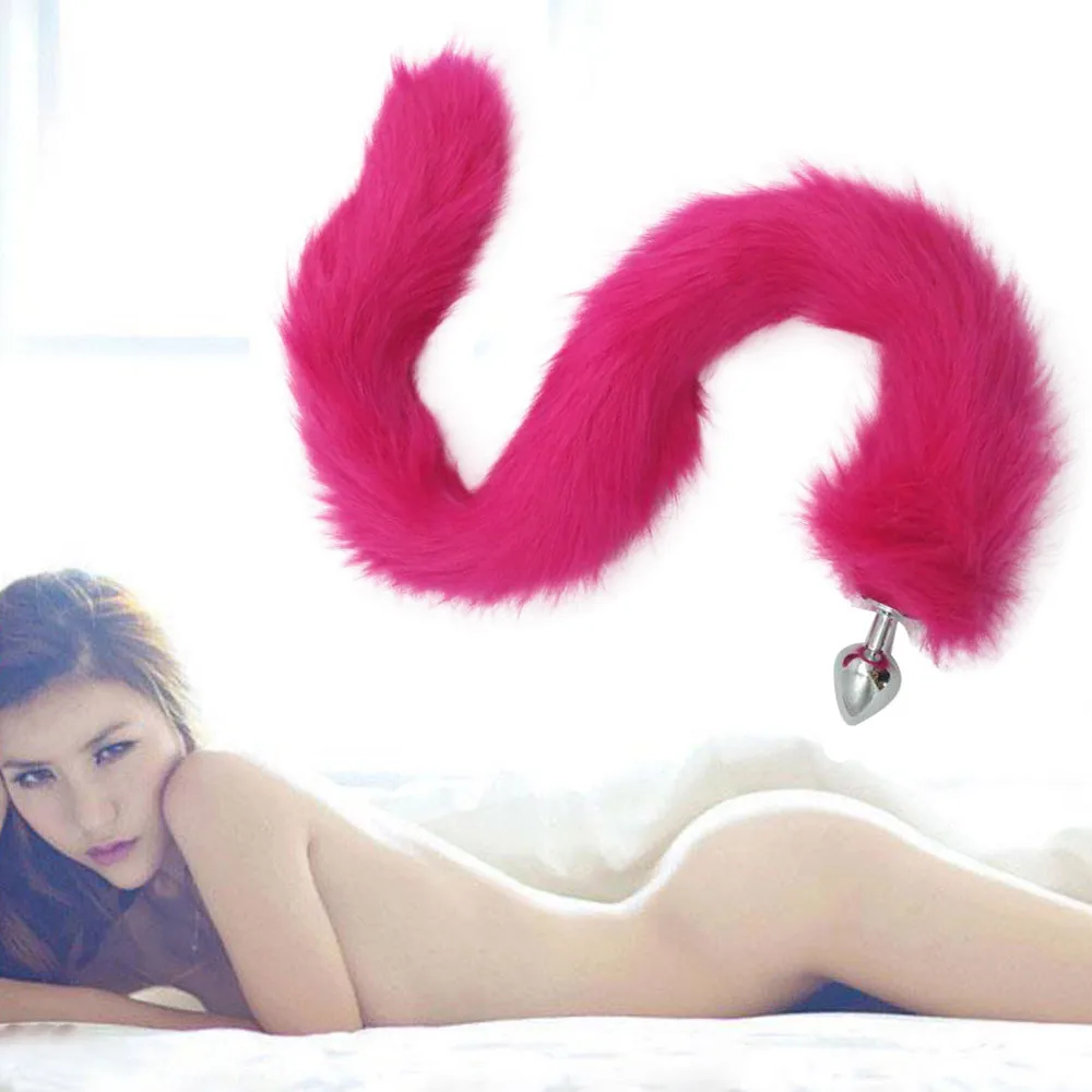 2017 HOT Aluminum Alloy Middle Size Anal Plug Fox Tail Butt Sex Toys L925 |