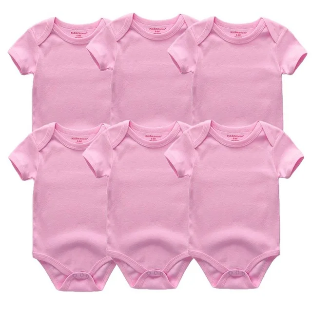 baby romper6003 6 шт./лот; Одежда для новорожденных; одежда с короткими рукавами для мальчиков и девочек; хлопковые комбинезоны; комбинезон; de bebe - Цвет: baby romper6003