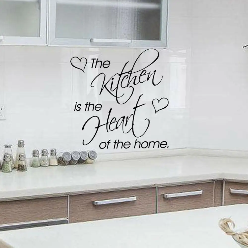 Наклейки на стену The kitchen Is Heart Of Home виниловые наклейки для диеты дизайн кухни