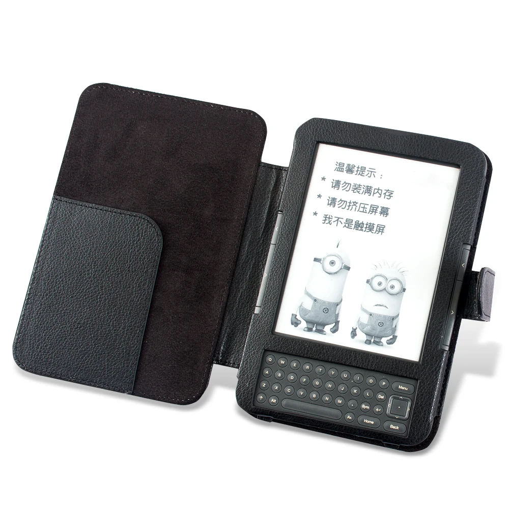 Чехол книжка 6 дюймов клавиатура из искусственной кожи чехол для Kindle 3 E