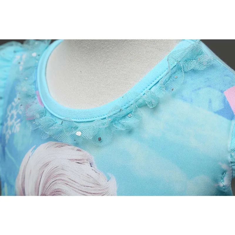 New Summer children's clothing girls dresses elsa princess dress for girl infant kids costume party baby snow Queen clothes | Детская