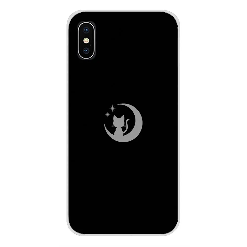Чехлы для мобильных телефонов Huawei Mate Honor 4C 5C 5X 6X 7 7A 7C 8 9 10 8C 8X 20 Lite Pro Plus Cute sailor moon lune cat