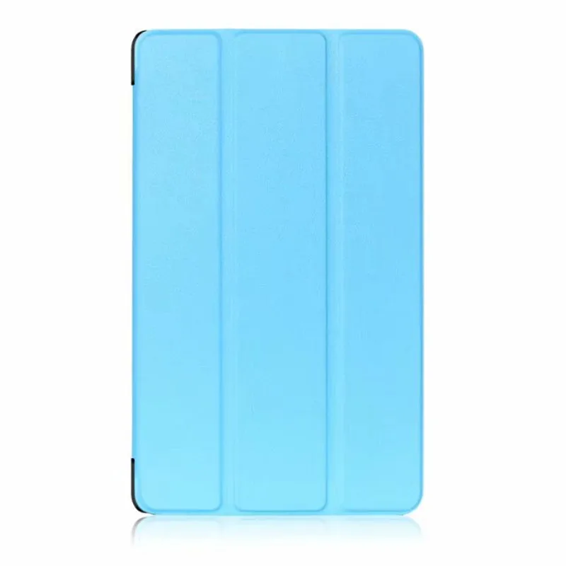 sky blue-ka si te Ультратонкий чехол-накладка из искусственной кожи для lenovo Tab4 Tab 4 8 TB-8504x TB-8504F TB-8504N TB-850 4 8 дюймов Чехол-книжка на магните - Цвет: sky blue-ka si te