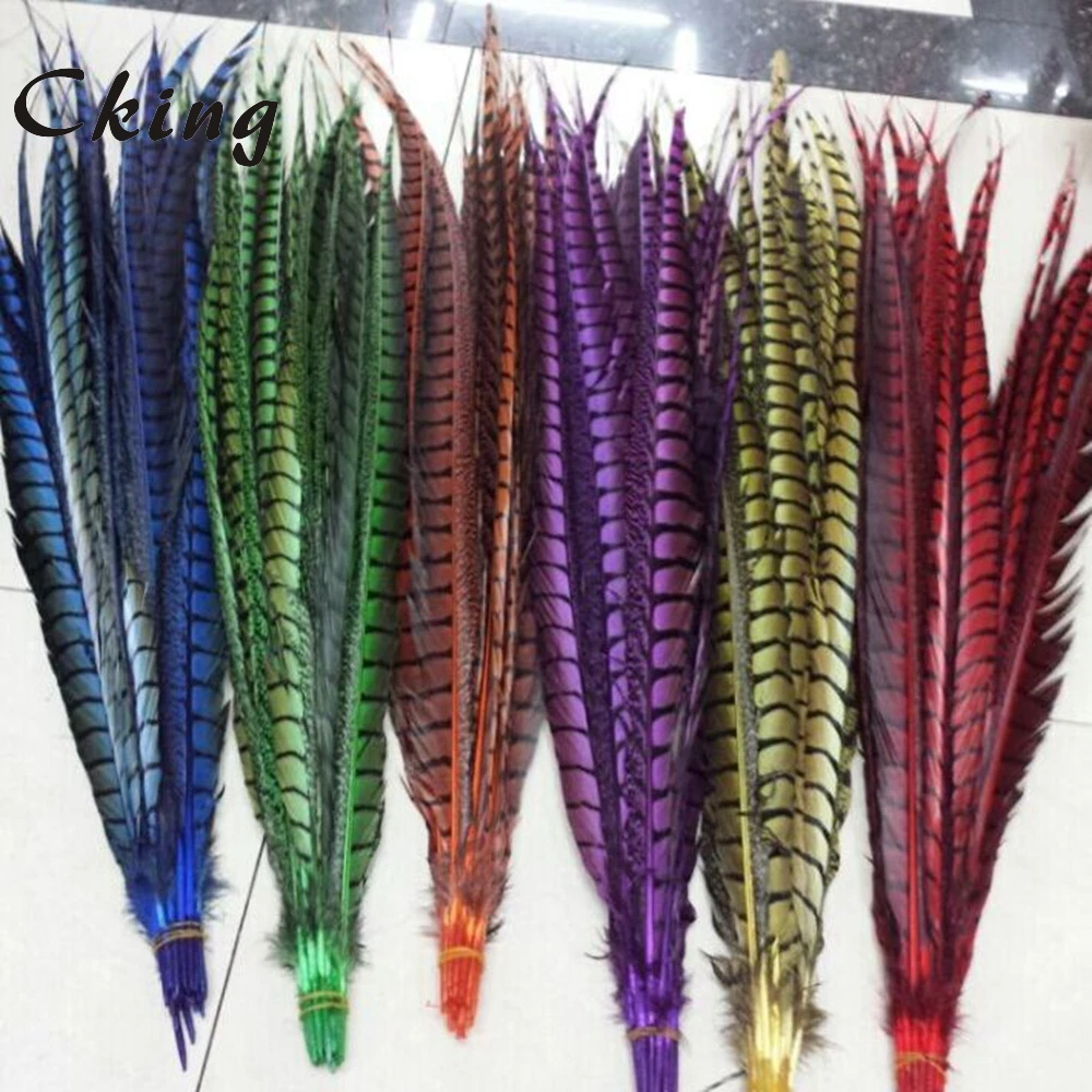 Free shipping 20pcs Red color pheasant side tails Feather 70-80cm long chicken feathers pllumes for headwear showgirl backpieces | Дом и сад