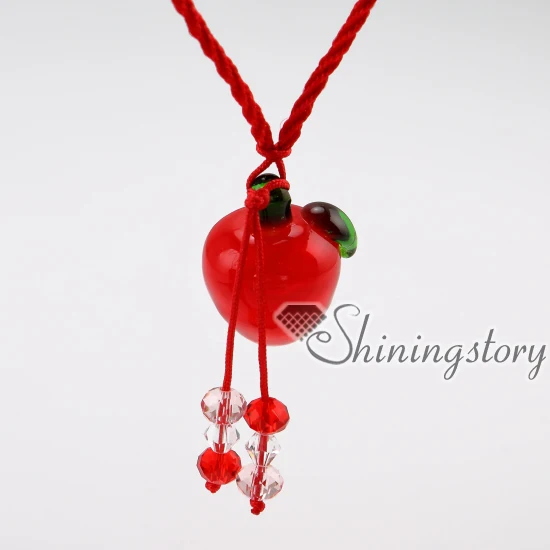 

wholesale diffuser necklace lampwork glass essential jewelry