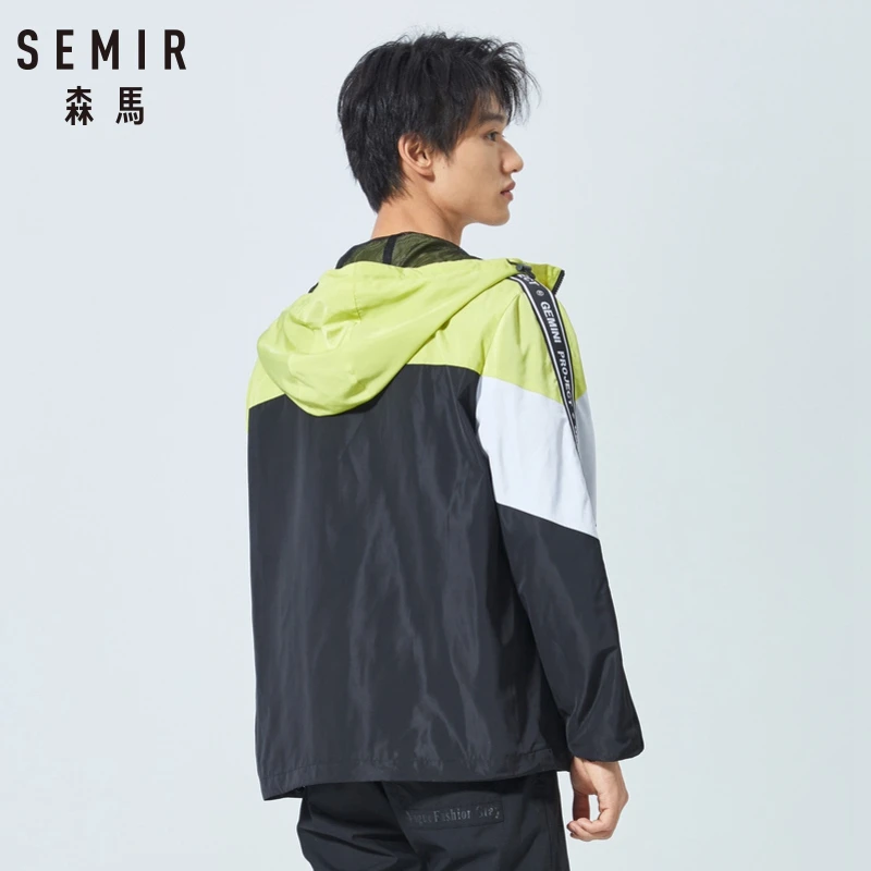 SEMIR мужская повседневная куртка для мужчин однотонная модная мужское пальто