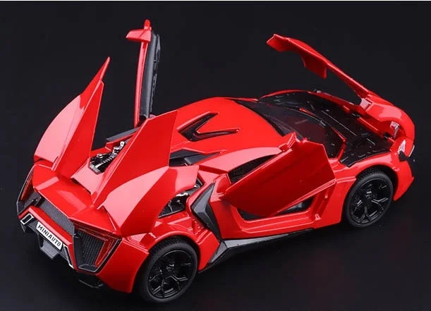 Lykan Hypersport модель автомобиля высококачественные Литые металлические автомобили